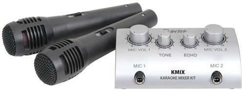 QTX karaoke set s mikrofony a mixem