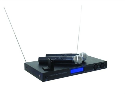 Omnitronic VHF-450 SET 2, bezdrátový mikrofonní set VHF