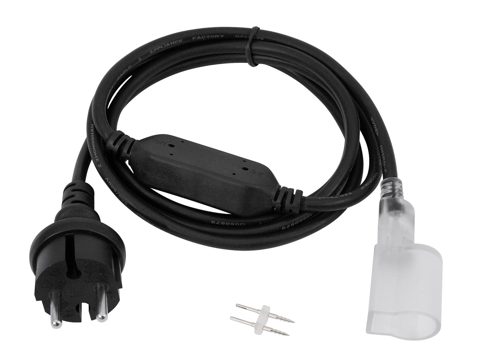 LED Neon Flex, EC napájecí kabel se zástrčkou