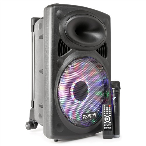 Fenton FPS12 zvukový systém, MP3, DO, bluetooth, USB, SD, VHF mikrofon, 250W