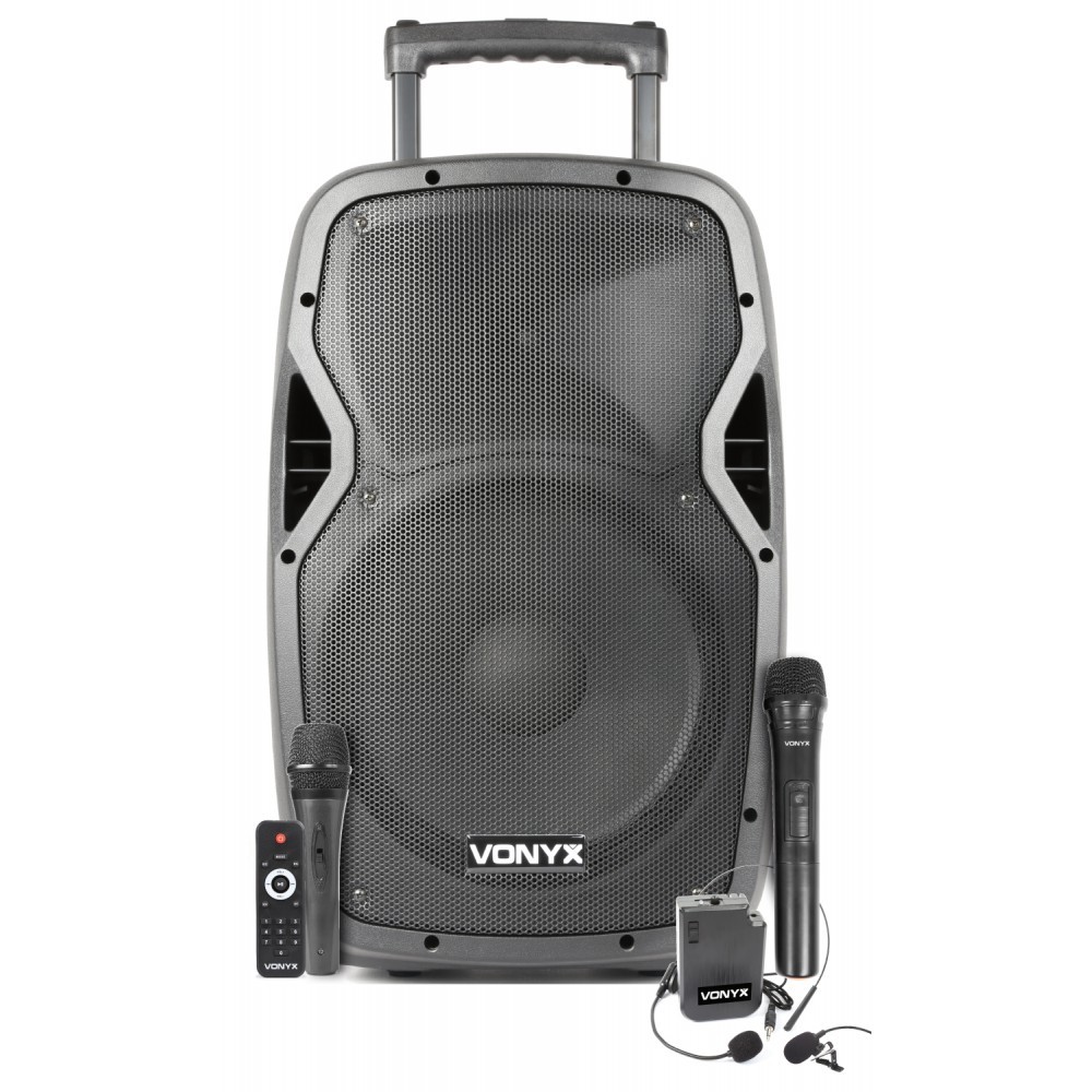 Vonyx AP1200PA, 12" řečnický systém, MP3/BT/UHF/ACCU, 300W