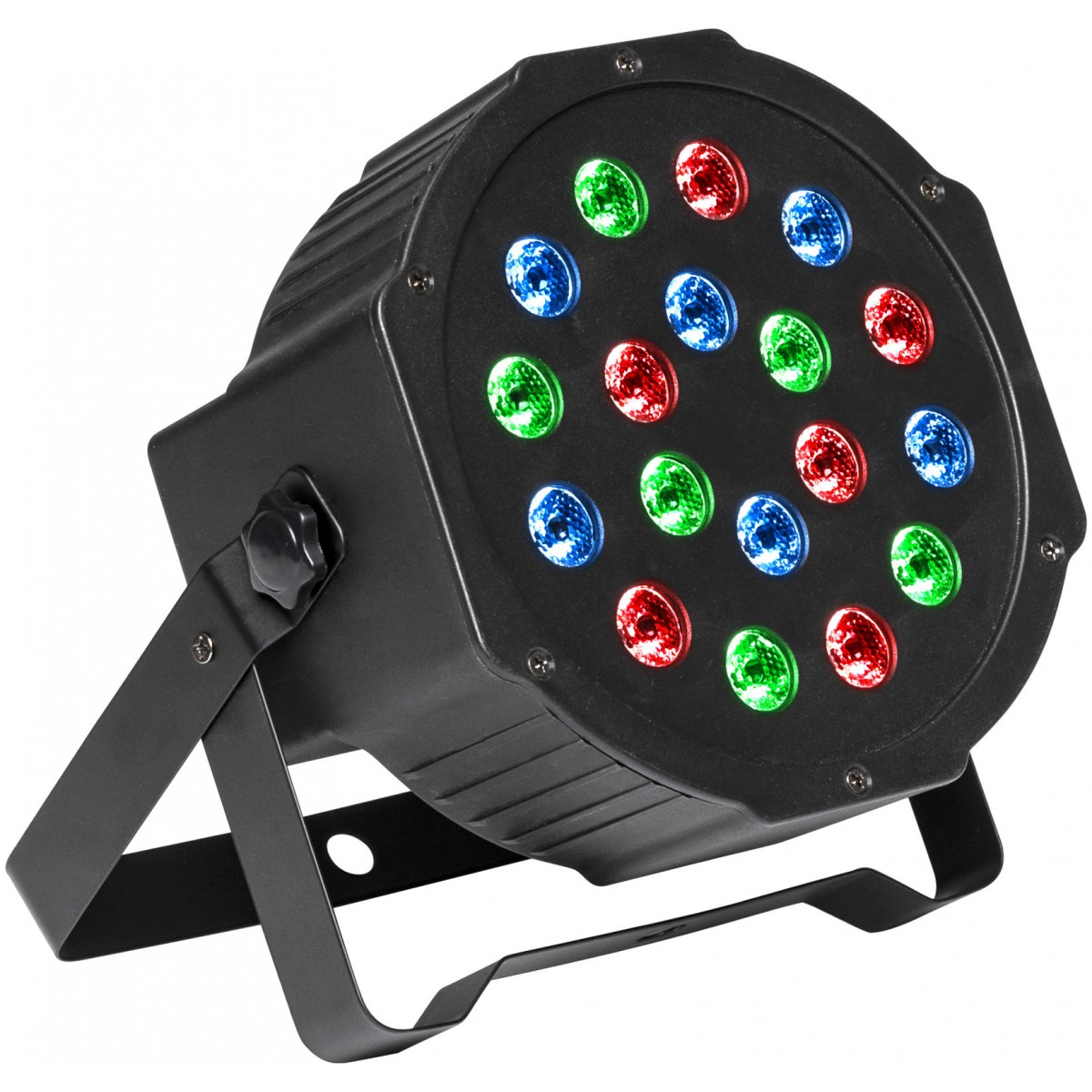 Fotografie Stagg SLT-ECOPAR18M, LED PAR 18x1W RGB, DMX