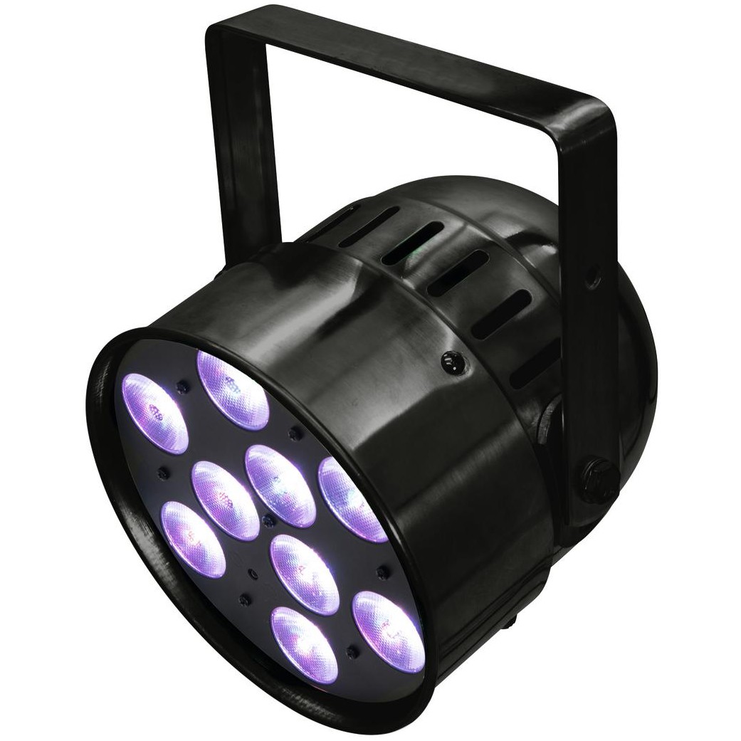 Fotografie Eurolite LED PAR-56, 9x10W HCL, DMX, IR, černý