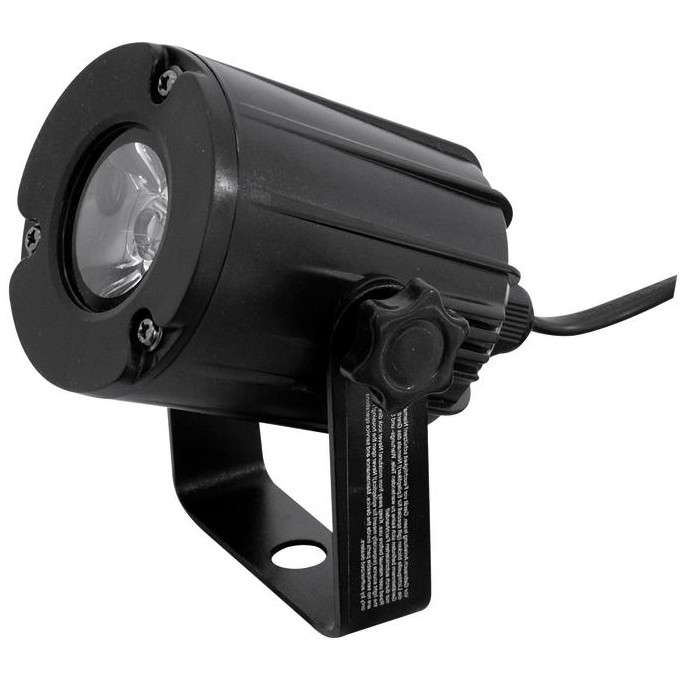 Fotografie Eurolite LED spot 3W, 6000K, 6, černý, bodový reflektor