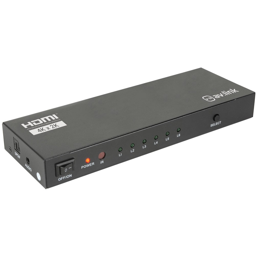 AV:link HSS24, 4K HDMI přepínač/rozbočovač 2x4