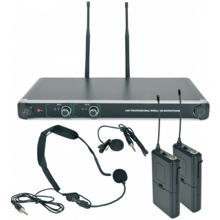 Chord NU20-N duální UHF hlavový bezdrátový mikrofonní systém, 863.8MHz + 864.8 MHz