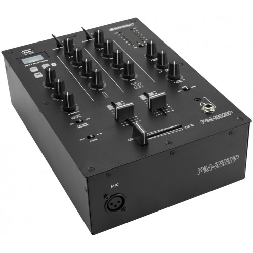 Omnitronic PM-222P, 2-kanálový mixážní pult s MP3/BT přehrávačem