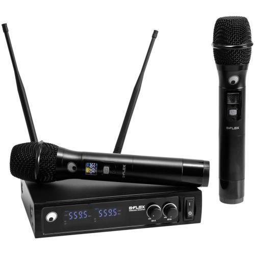 Omnitronic UHF E-FLEX 2, bezdrátový mikrofonní systém 559-575 MHz