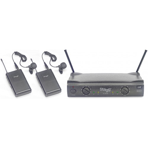 Stagg SUW 50 LL EG, 2-kanálový bezdrátový mikrofonní set 863,8 MHz / 864,5 MHz