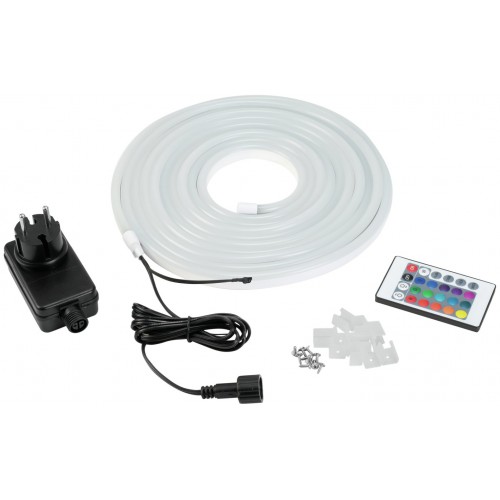 Eurolite LED Neon Flex 24V RGB 5m svítící páska IR Set