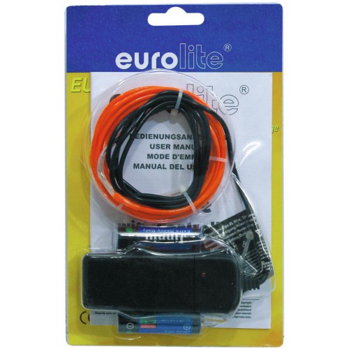 Eurolite neonový provázek 2mm, 2m, červený