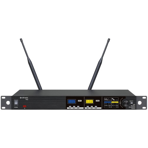 Citronic TU2-N, 2-kanálový bezdrátový mikrofonní set 823-832/863-865 MHz