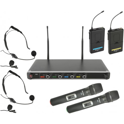 Chord NU4-C, 4-kanálový bezdrátový mikrofonní set 864.8 MHz / 864.3 MHz / 863.42 MHz / 863.1 MHz