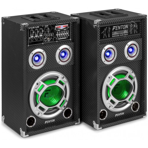 Fenton KA-08 Active Speaker Set 8" USB/RGB LED 600W