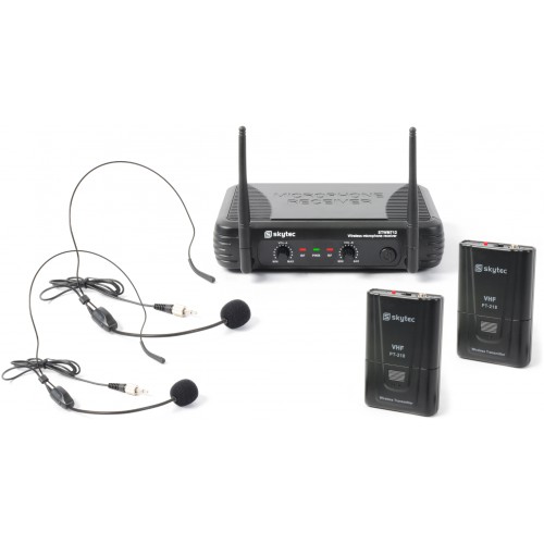 Vonyx  STWM712H, 2-kanálový mikrofonní systém 200.175/201.400 MHz