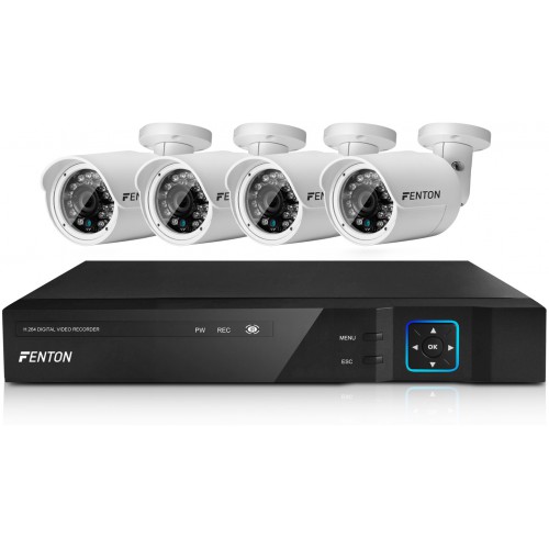Fenton HD CCTV System with 4 High Resolution Cameras