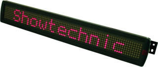 Světelná reklama LED ESN, běžící text, 7 x 80 červené LED