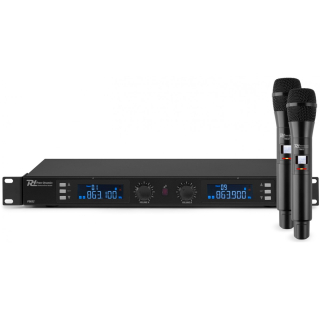 Power Dynamics PD632H, 2-kanálový UHF mikrofonní set, 2x ruční mikrofon