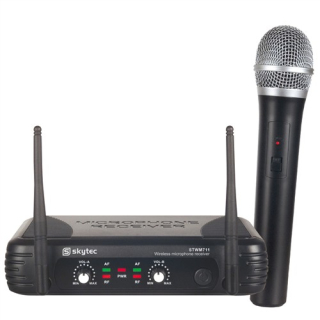 Skytec mikrofonní set VHF, 1 kanálový, 1x ruční mikrofon
